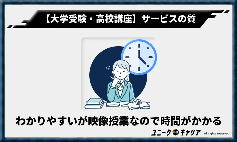 大学受験・高校講座　サービスの質