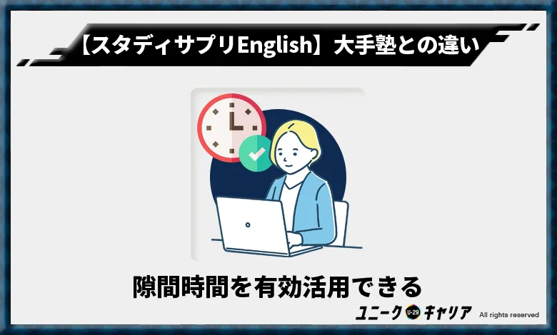 スタディサプリEnglish 　大手塾との違い